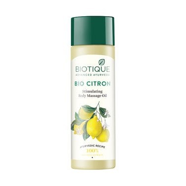 HUILE DE MASSAGE CORPOREL STIMULANTE BIOTIQUE BIO CITRON