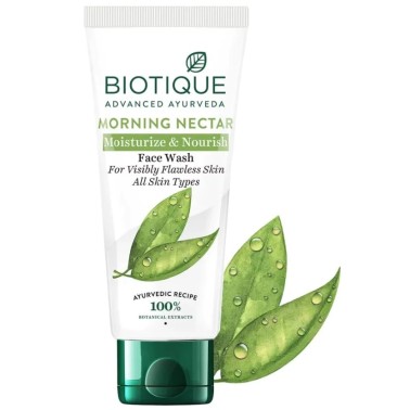 Nettoyant visage hydratant sans défaut Morning Nectar de Biotique