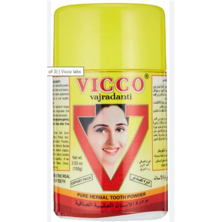 VICCO AYURVÉDIQUE EN POUDRE 100 GM