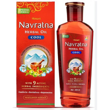 Huile fraîche ayurvédique Navratna 200 ml