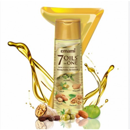 Emami 7 huiles en une huile capillaire anti-dommages 200 ml