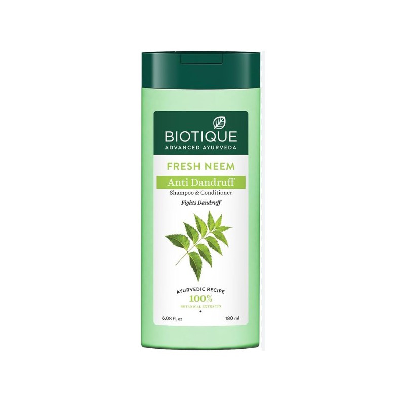 Shampooing Antipelliculaire Avec Revitalisant Biotique Fresh Neem 340 Ml