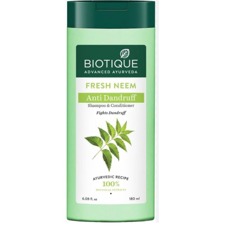 Shampooing Antipelliculaire Avec Revitalisant Biotique Fresh Neem 340 Ml