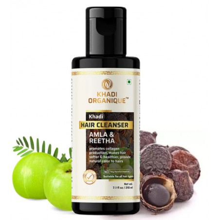 Nettoyant capillaire (shampooing) Khadi Organique Amla & Reetha