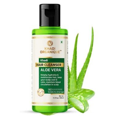 Khadi Organique Shampoing Nettoyant Capillaire à l'Aloe Vera