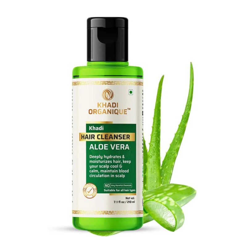 Khadi Organique Shampoing Nettoyant Capillaire à l'Aloe Vera