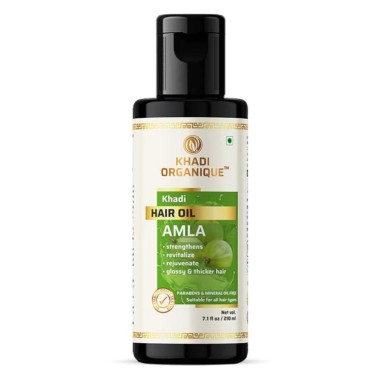 Khadi Organique Amla Huile Capillaire Sans Paraben Huile Minérale-210ml