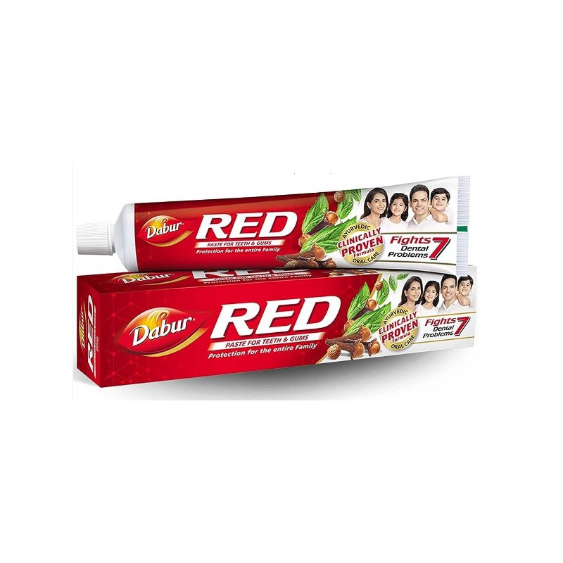 DENTIFRICE ROUGE BIO À BASE DE PLANTES - DABUR RED 200 GM