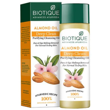 Biotique Almond Oil Deep Cleanse Huile Nettoyante Purifiante 120 ml