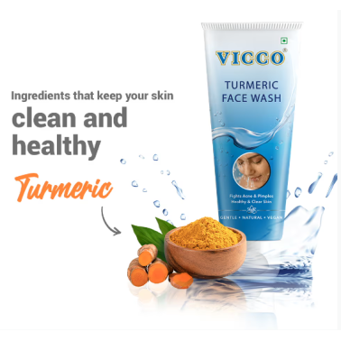 Nettoyant visage au curcuma Vicco