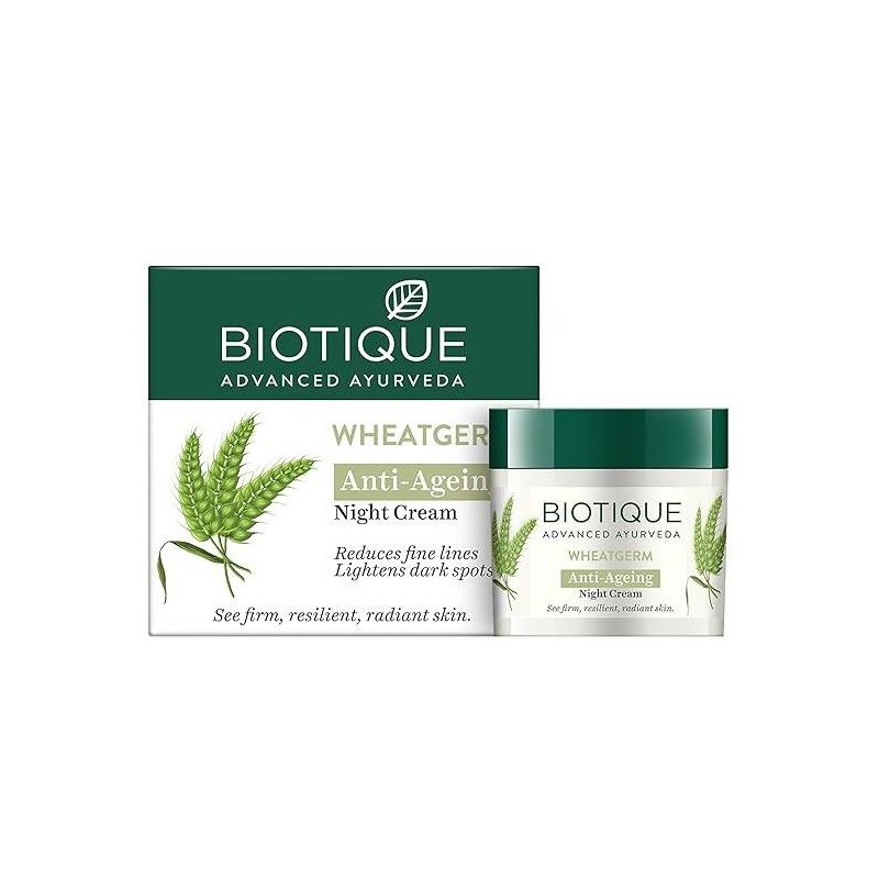 BIOTIQUE WHEAT GERM CRÈME DE NUIT ANTI-ÂGE